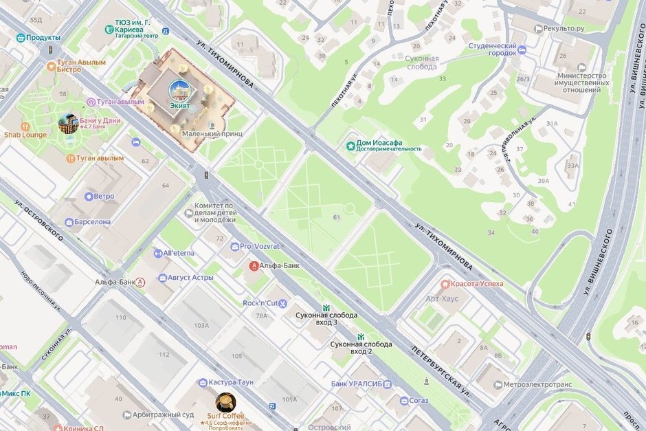   скриншот с сайта Яндекс.карты