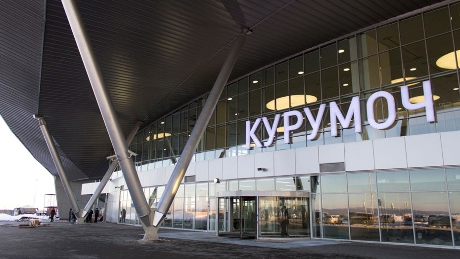 Автор фото: kompakt-spb.ru. Пассажирский терминал аэропорта Курумоч в Самаре, построенный петербургским девелопером АО "Компакт".