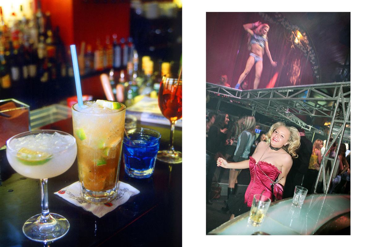    Коктейли в московском баре, 2002 год / в ночном клубе The Opera Club, 2007 год