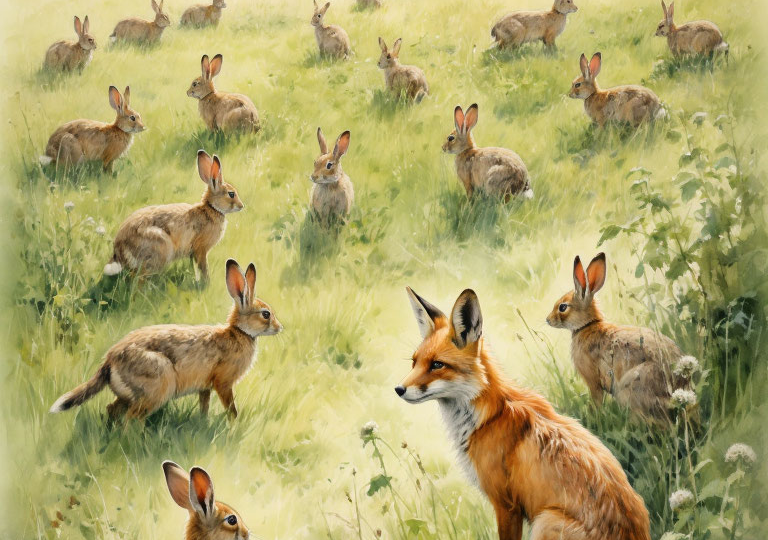 Золотое Заячье Поле (лисья сказка)