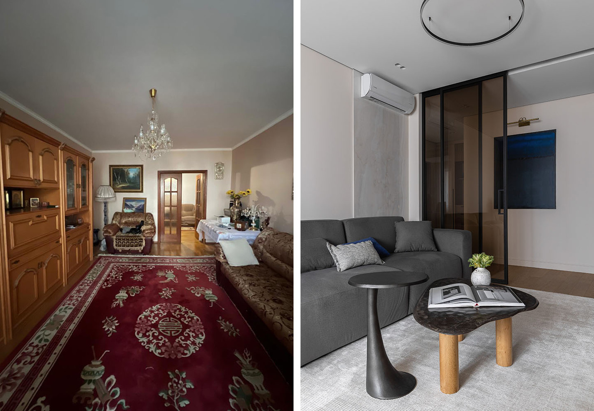 Фото интерьера ДО и ПОСЛЕ