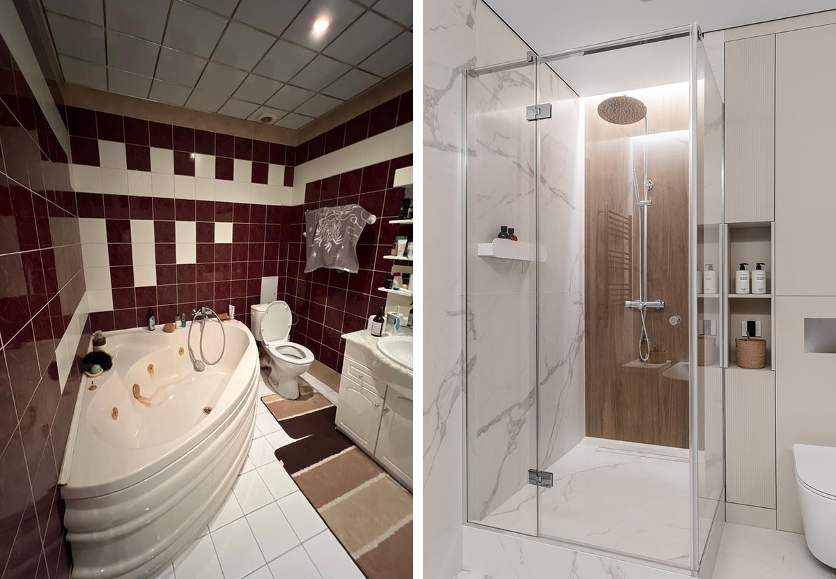 Фото интерьера ДО и ПОСЛЕ