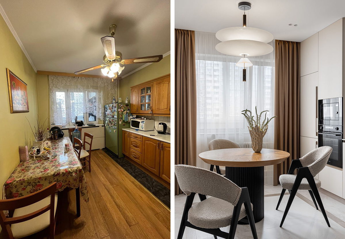 Фото интерьера ДО и ПОСЛЕ