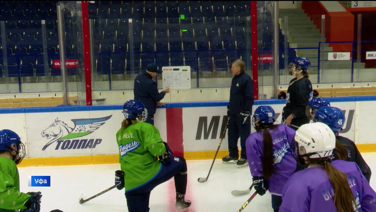    «Вести» побывали на тренировке уфимской хоккейной команды «Агидель»