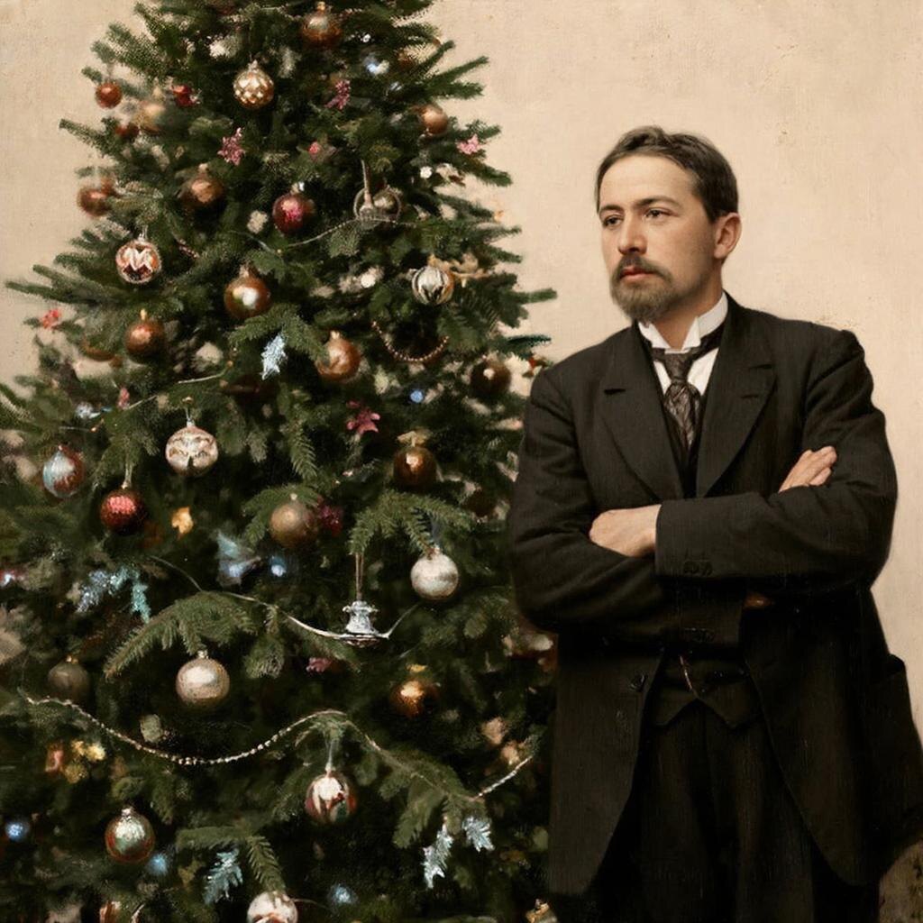 Конечно, картинка сгенерирована ИИ. Чехов был чуточку симпатичней!