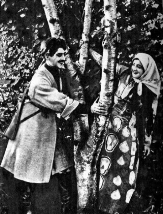 Михаил Геловани в фильме "Три жизни" (1924)