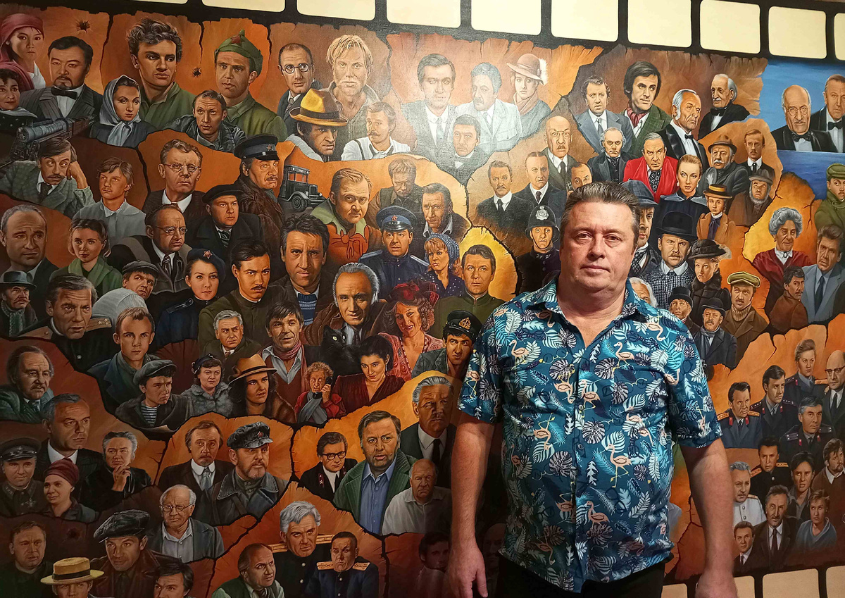 Третье полотно "Детективы - 1" из серии картин "Обыкновенное чудо".