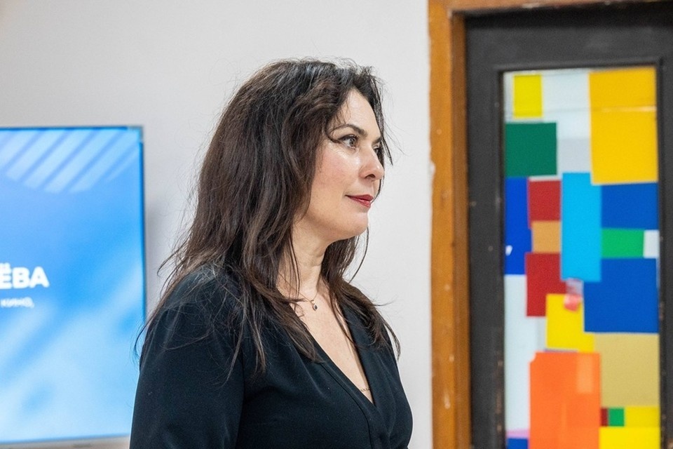    Звезда «Сватов» Инна Королева в ДНР. Фото: Русский Центр