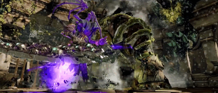 Gif картинка "Эффектное добивание Увальня-конструктора"