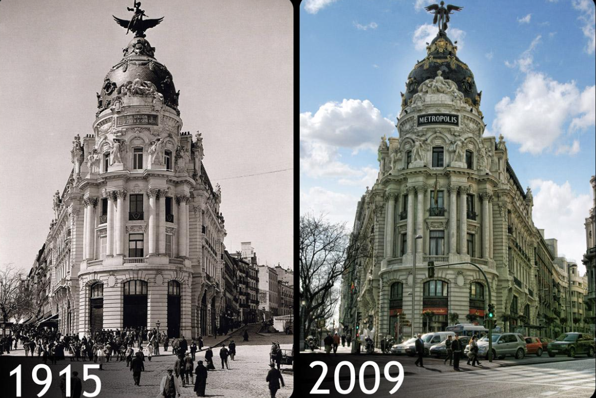 Мадрид раньше и сейчас