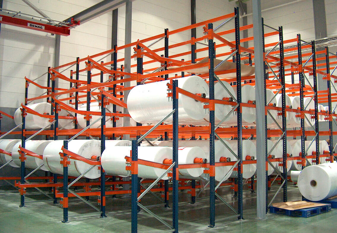 Пример специальных стеллажей под нужды заказчика