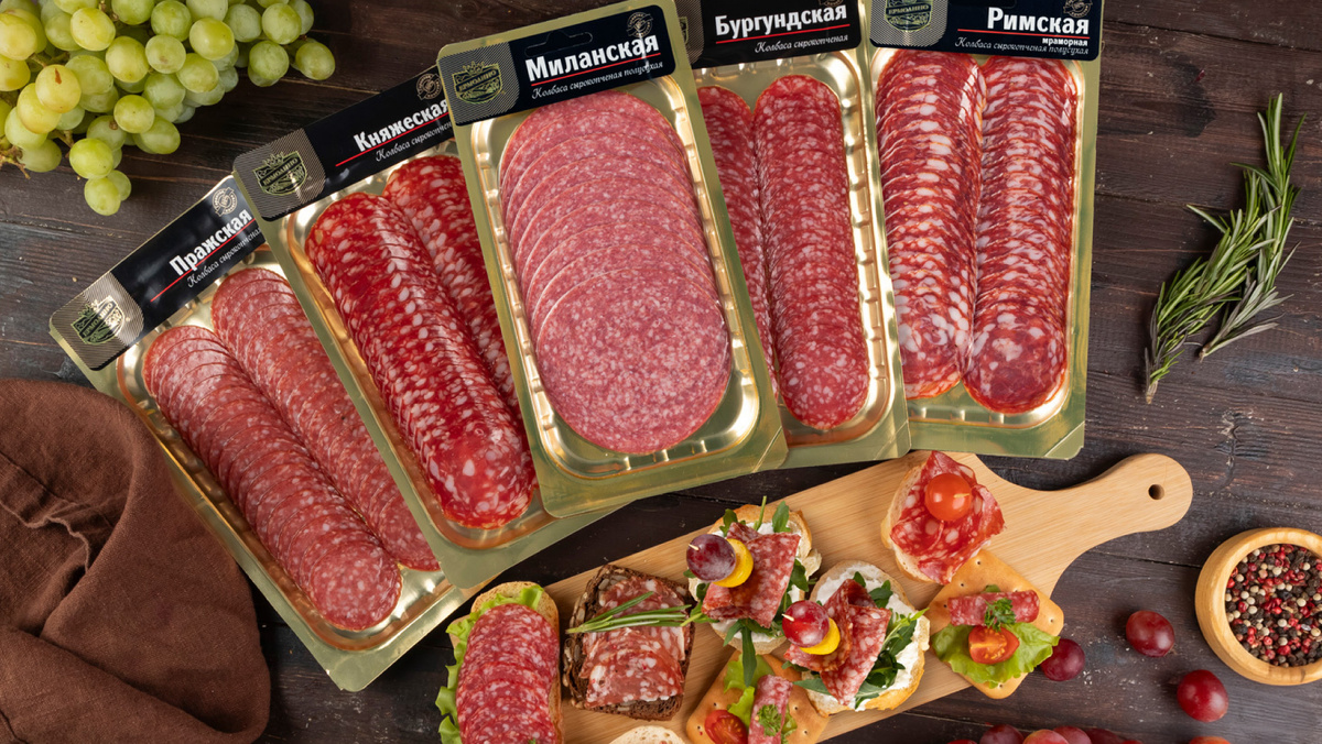 Сырокопченые колбасы ТМ «ЕРМОЛИНО»