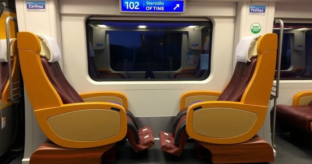 Поезда с креслами-массажерами появились на ночных рейсах