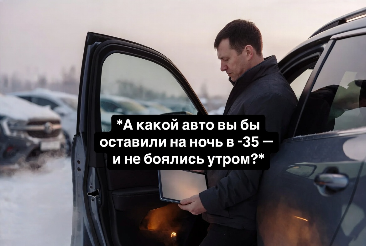 ❓ А какой из этих авто вы бы оставили на ночь в –35 — и не боялись утром?