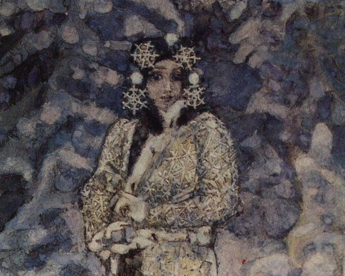Михаил Врубель. Снегурочка. 1890 г. Фрагмент