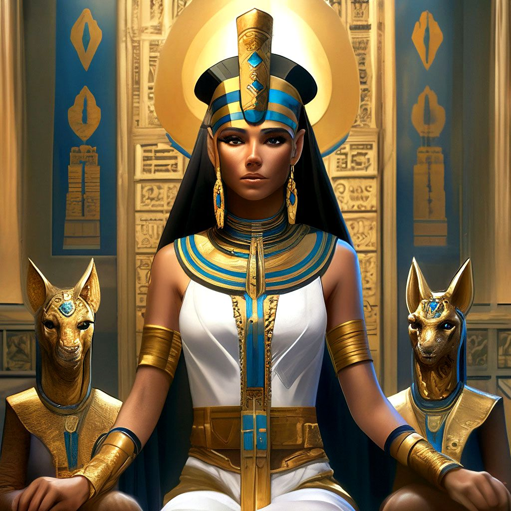 Высшая жрица храма Атона.  Изображения взяты из открытых источников.