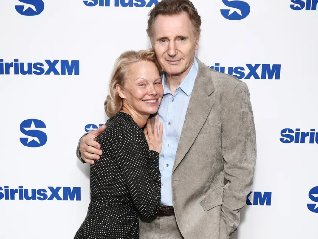 Памела Андерсон и Лиам Нисон/Getty