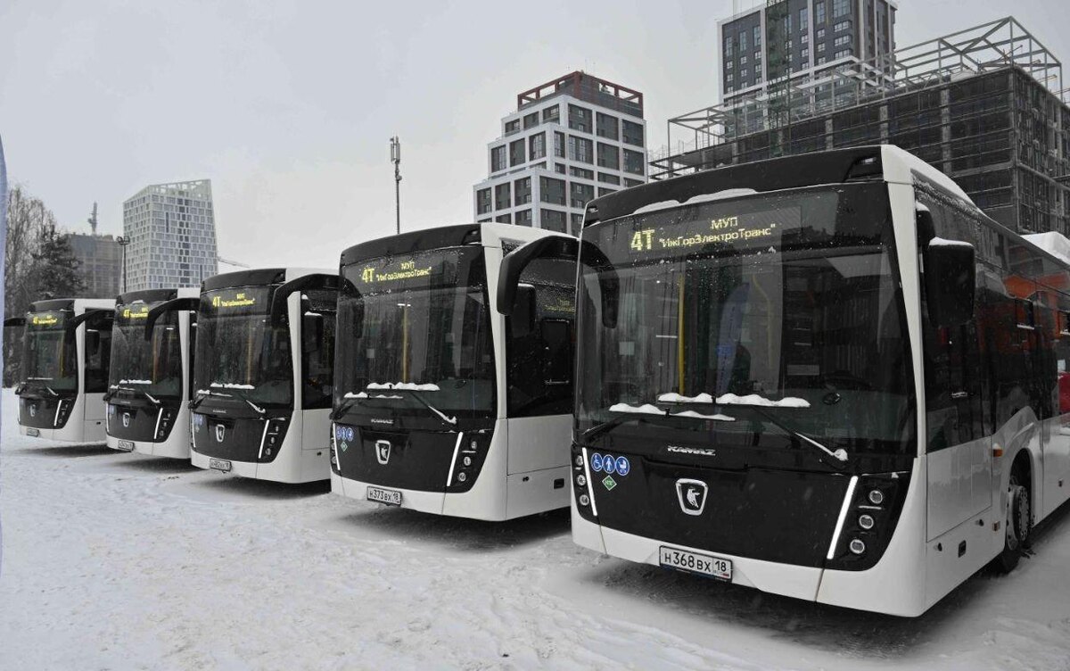    50 новых автобусов поступило в Ижевск
