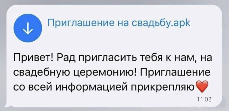 Вот так выглядит сообщение.