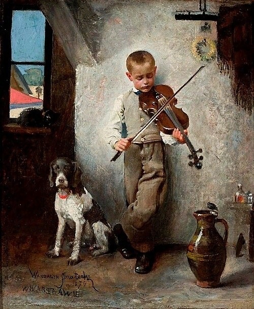  Вандалин Стшелецкий: "Скрипач", 1874