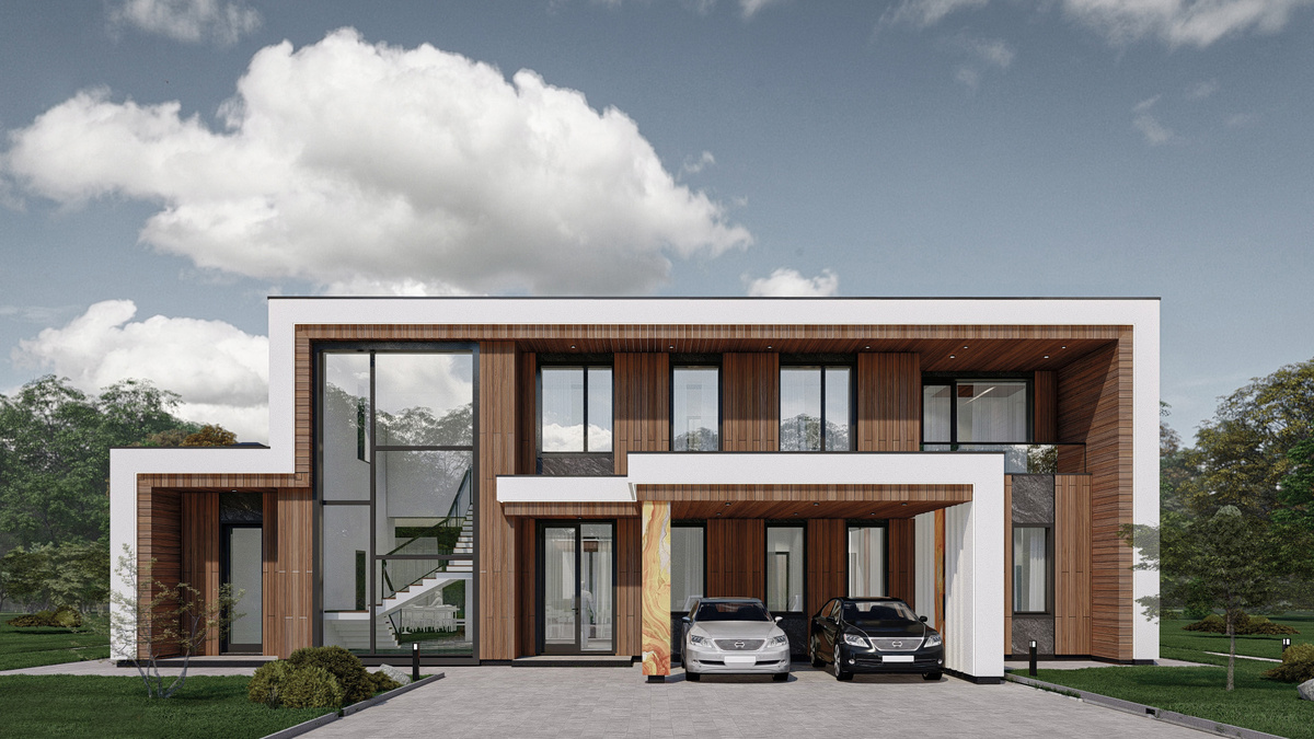 Amber house — вилла под Калининградом. Архитектурная студия HOMESPRO