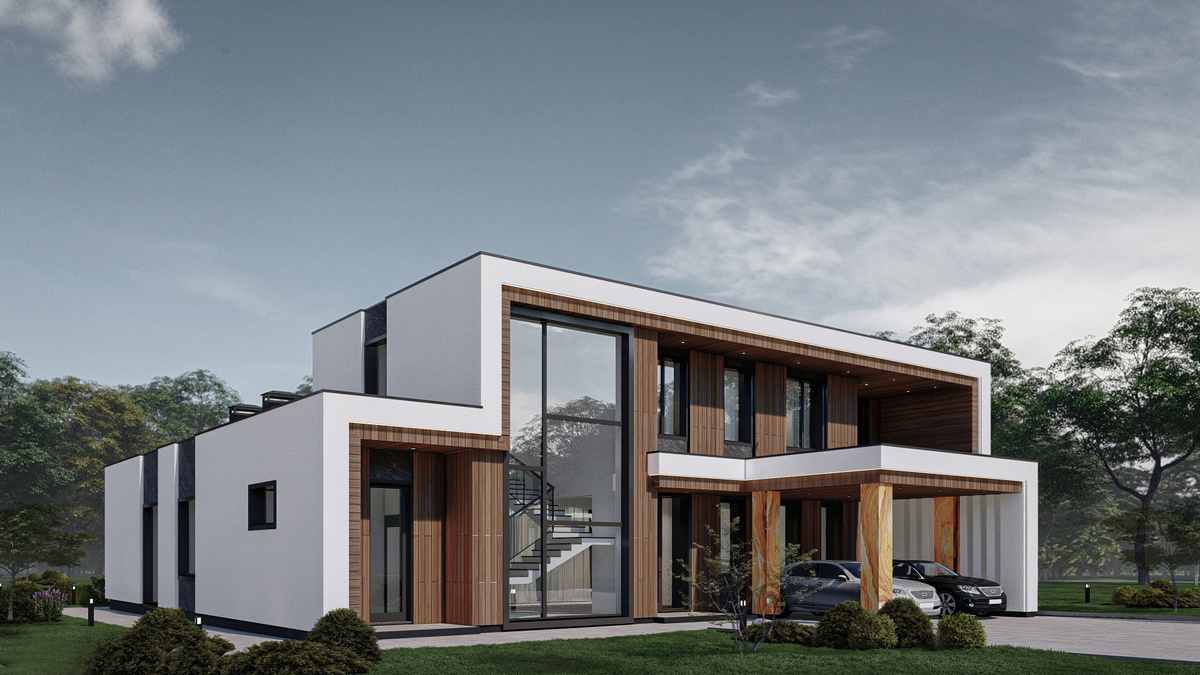 Amber house — вилла под Калининградом. Архитектурная студия HOMESPRO