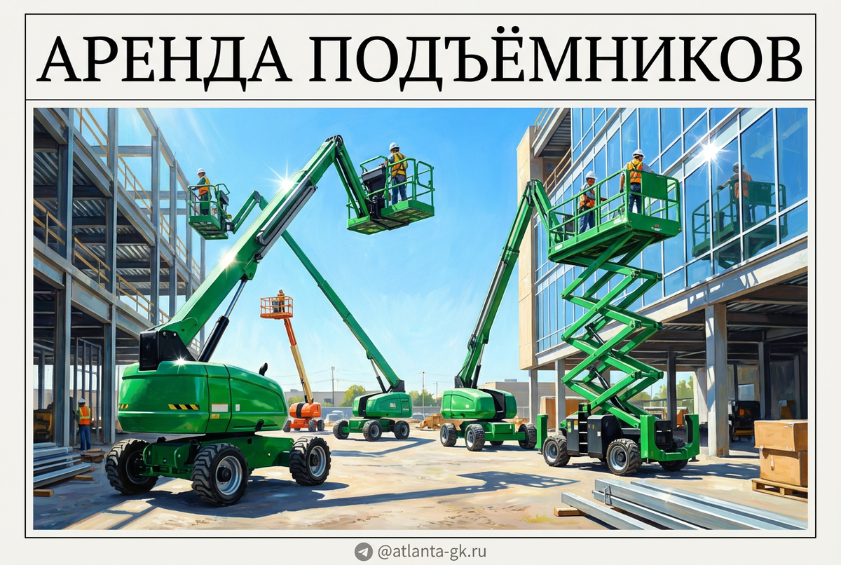    ТОП-5 моделей подъемников для аренды Atlanta-gk