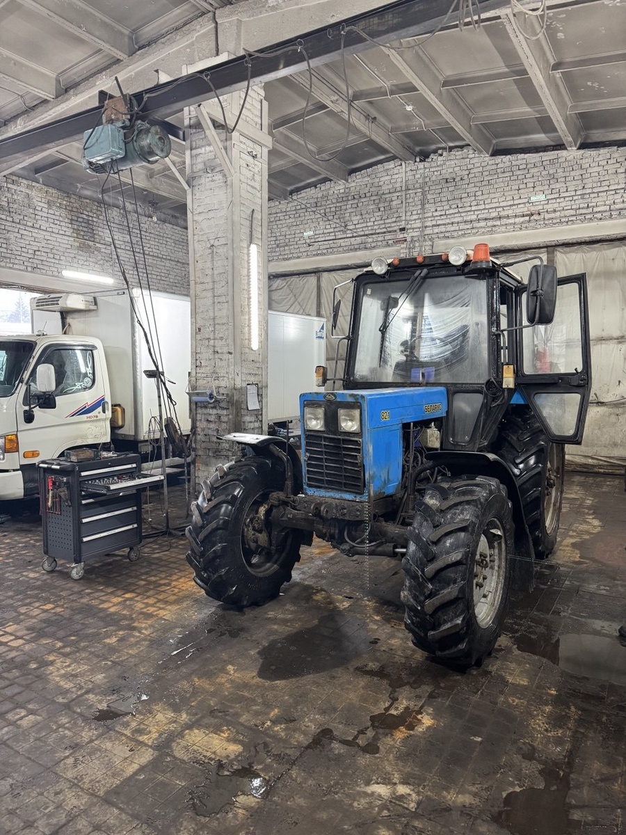 Трактор МТЗ-82.1 до ремонта — общий вид, внешний вид двигателя