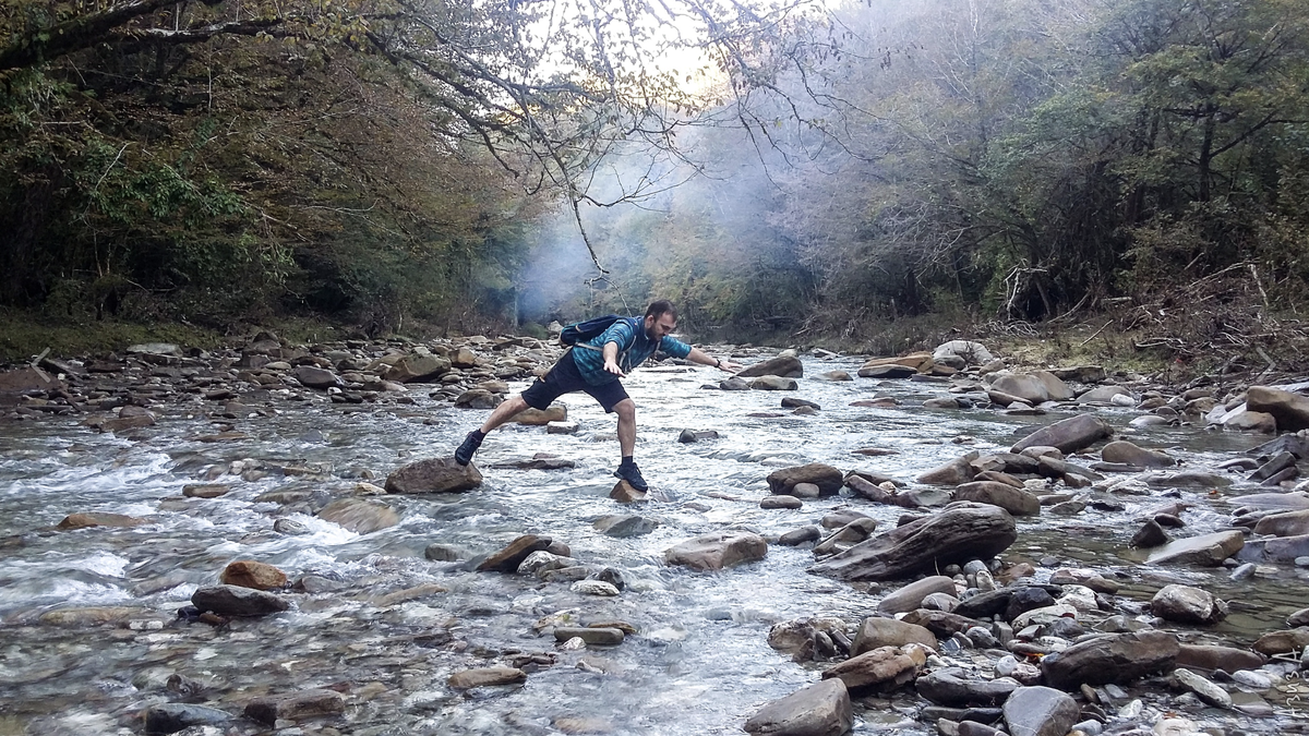 Как я представлял себе переход. Фото из теплых мест Сочи