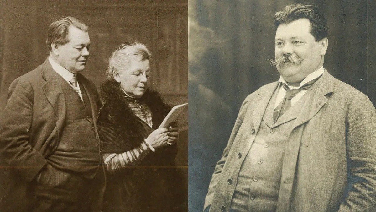 Скрипач Адольф Бродский с женой, фотография из открытых источников Яндекса