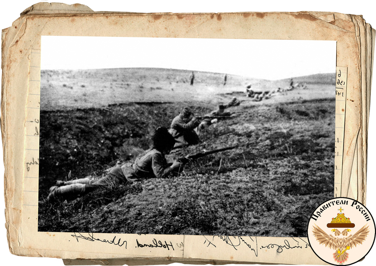 Стрелки Белой Армии. Фото в свободном доступе.