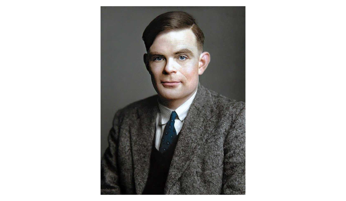 Портрет Алана Тьюринга (AI восстановлен)