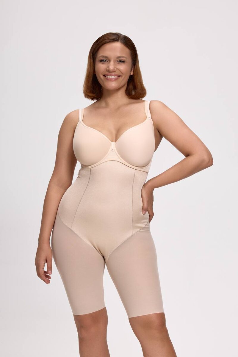 Бюстократия Силуэт шорты высокие корректирующие бежевый / Skin
