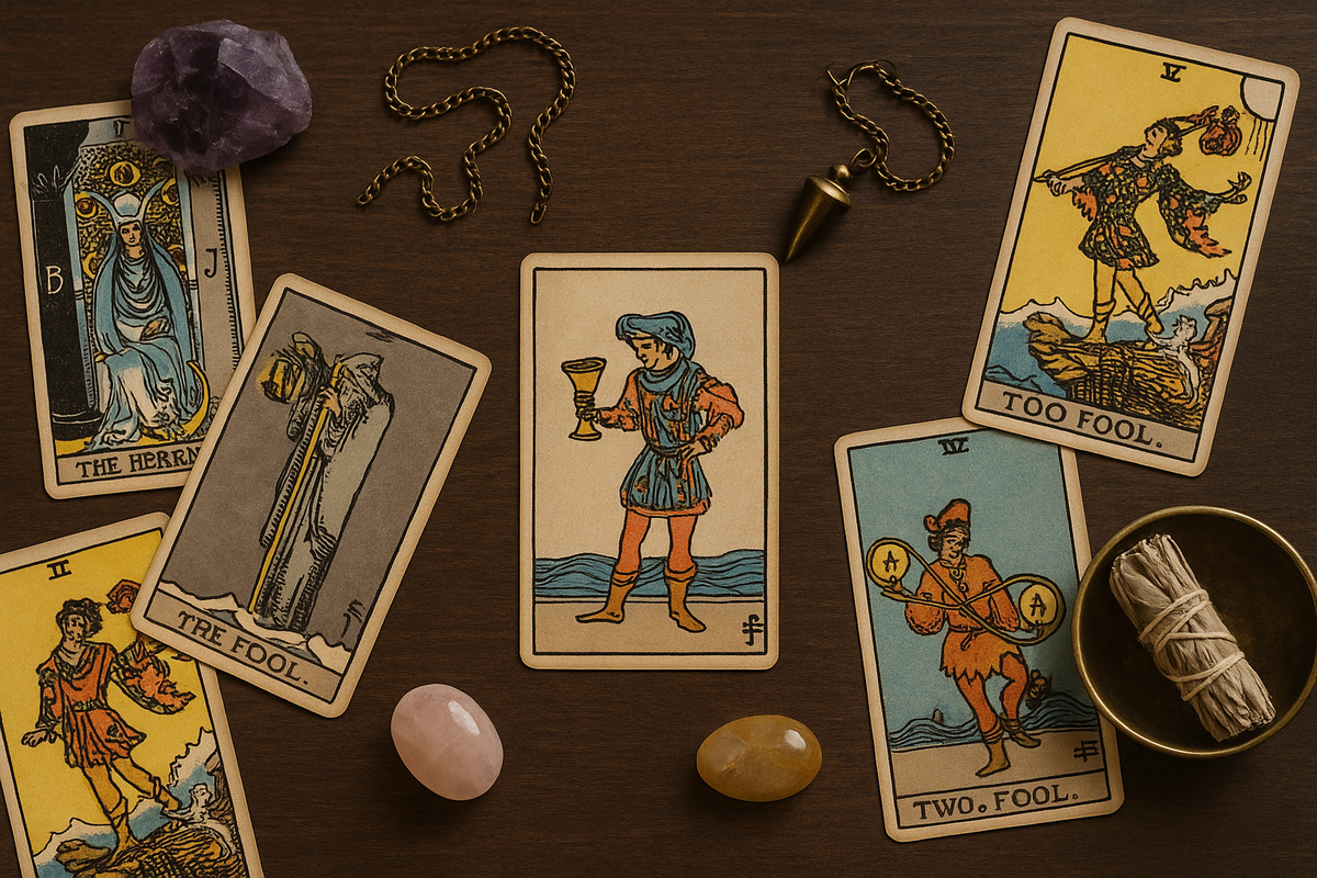 Когда рядом появляются другие карты, Паж Кубков перестаёт быть абстрактным