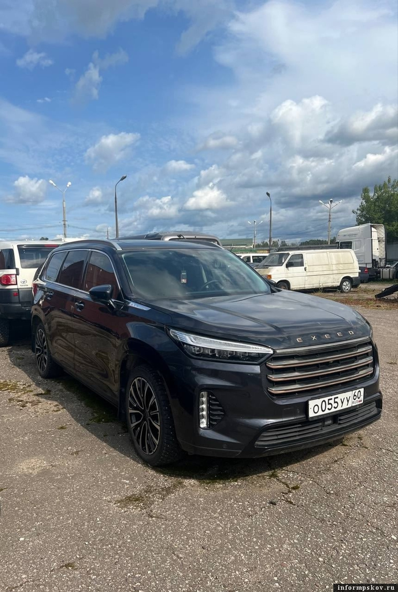 Автомобиль EXEED. Фото: пресс-служба УФССП России по Псковской области