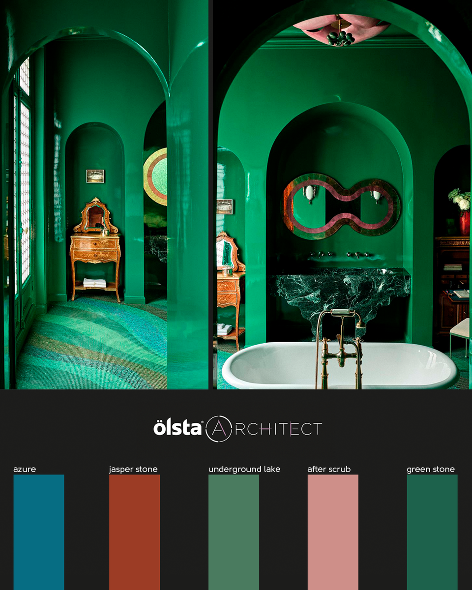 Цвета UCHRONIA на базе палитры Olsta Architect