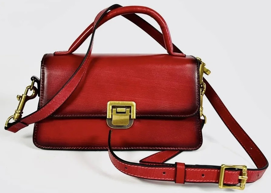 Винтажная красная сумка (артикул 83918)