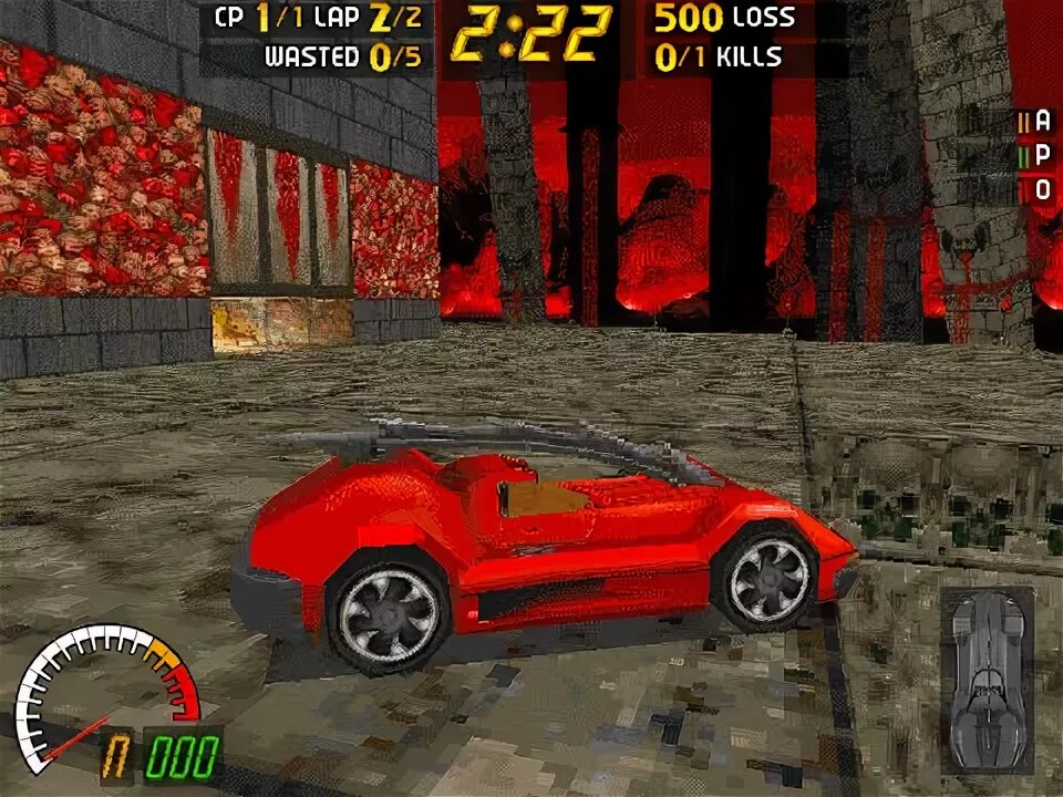 Красный орел! Одна из двух машин, доступных в начале.