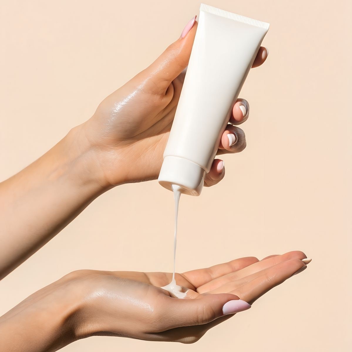 У лосьона лёгкая "воздушная" консистенция