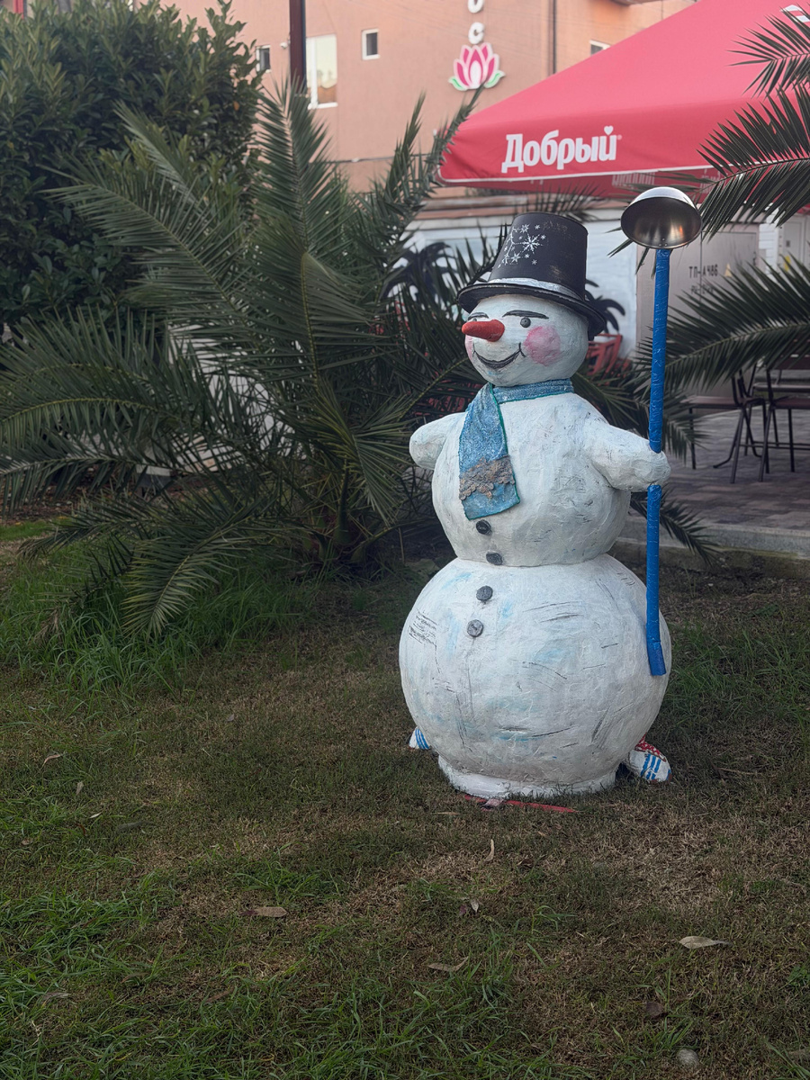 О настоящих снеговиках можем только мечтать 