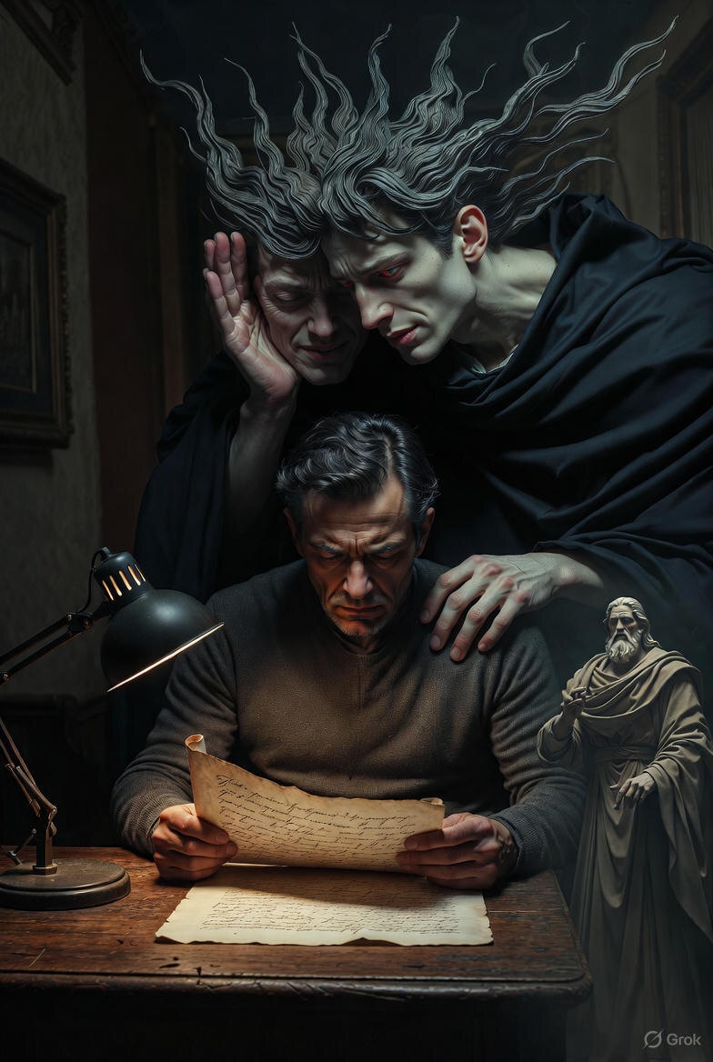 "Соблазн Прелести", иллюстрация создана сетью Грок