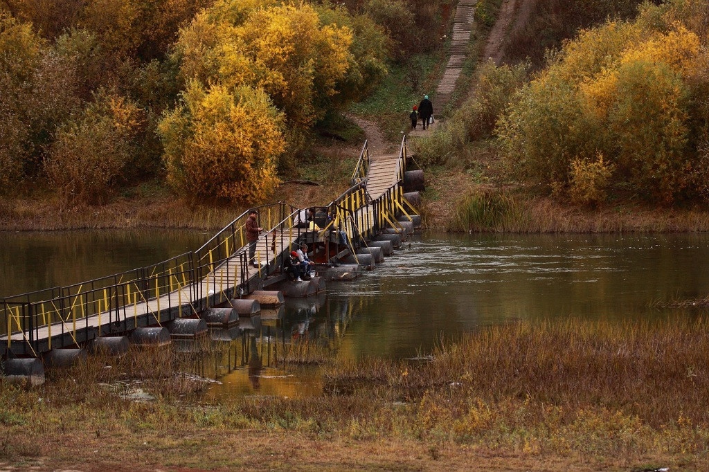 Ишим, понтонный мост. Фото из местной группы