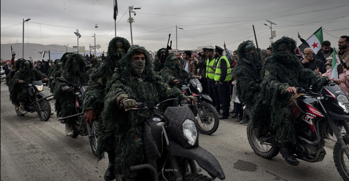 Парад новой сирийской армии в Дамаске, фото — SANA