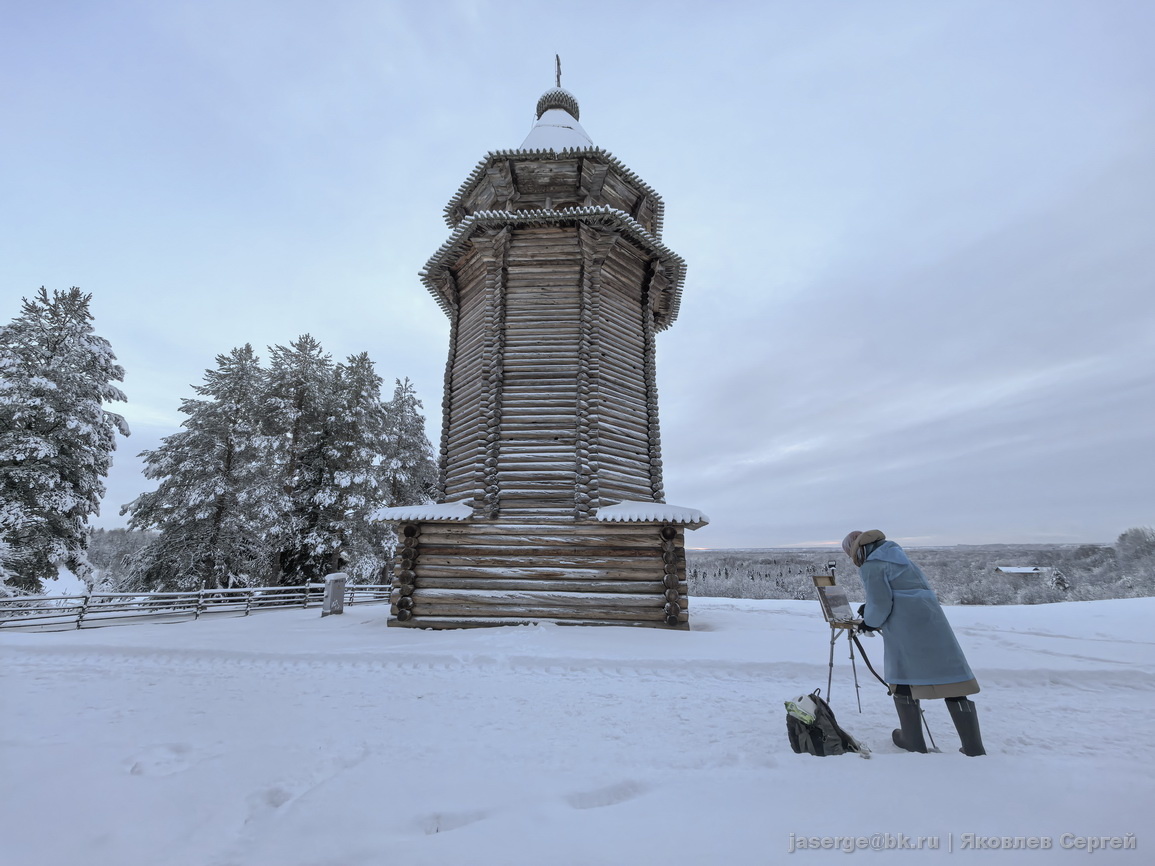 Колокольня церкви Николая Чудотворца из с. Кулига Дракованова Красноборского р-на, Архангельская область, 1580 - 1620
