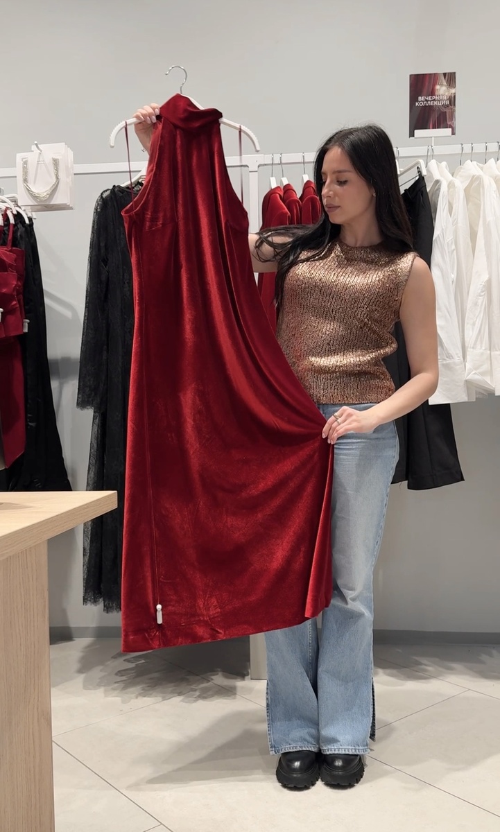 Платье из бархата, Zarina