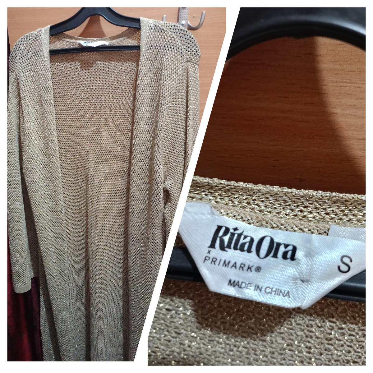 Золотая накидка от Primark в коллаборации с Rita Ora (кто не знает: это британская певица и актриса, я ее люблю именно как певицу и знаю много ее песен).