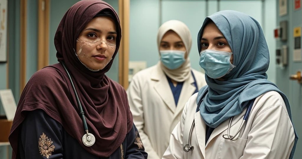 Детская больница превращается в кишлак: никаб в белом халате. Жители Севера возмущены медиками в религиозной одежде