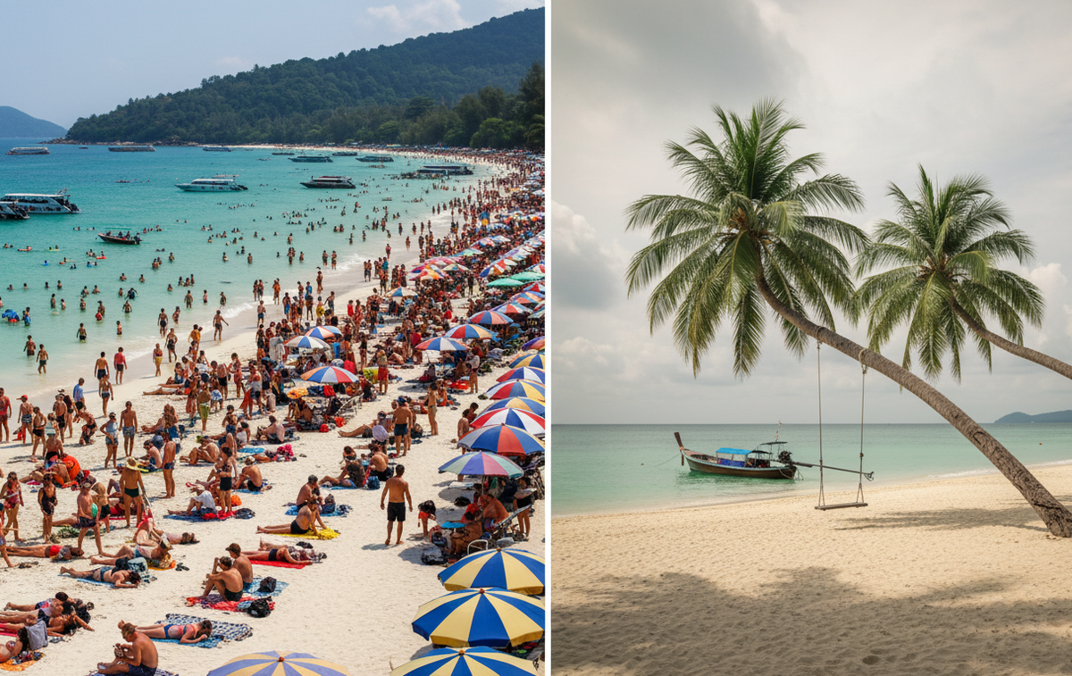 Пляж Пхукет.                                                                Пляж Самуи.