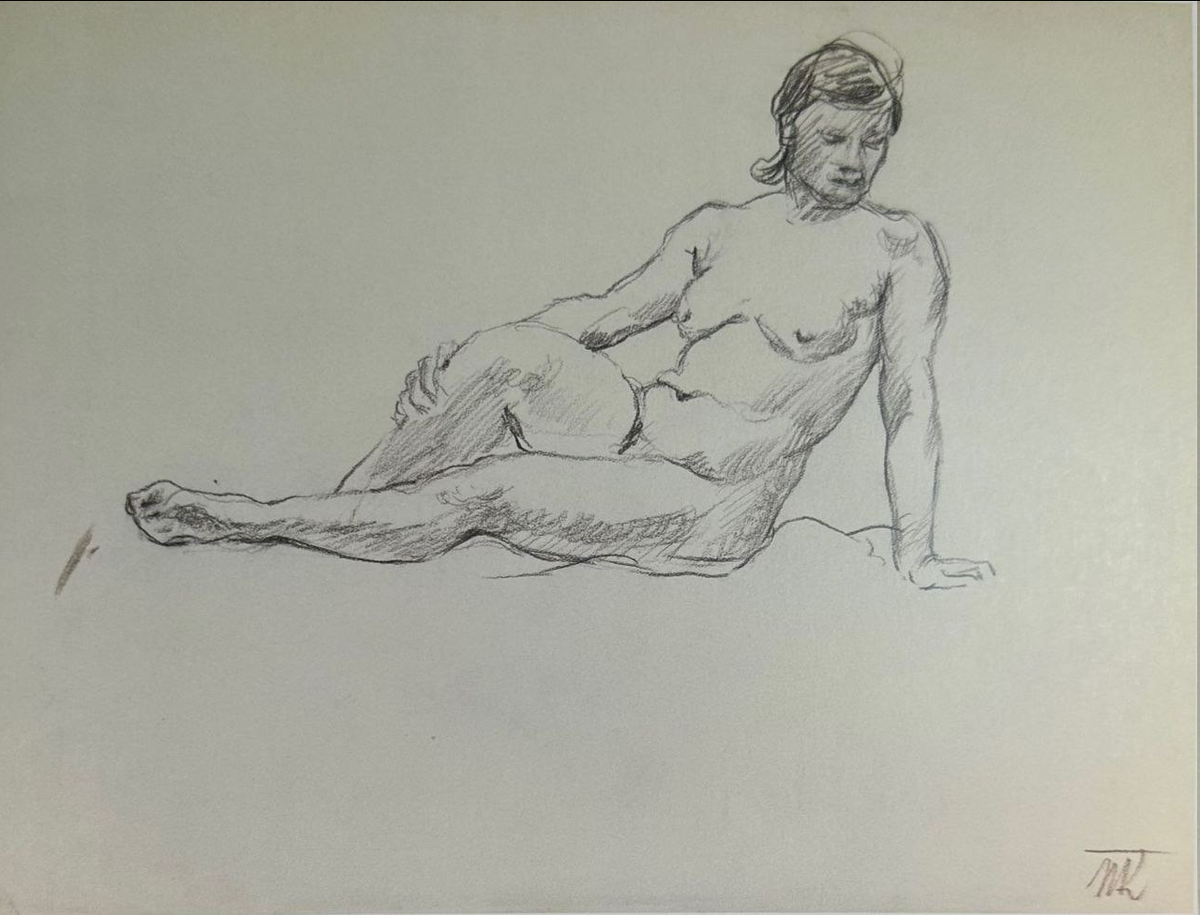 Пётр Кончаловский. «Сидящая натурщица». 1925