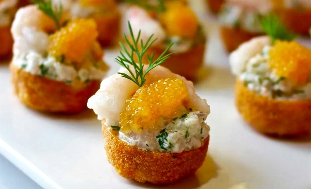 Закуски с креветками. Рецепты.